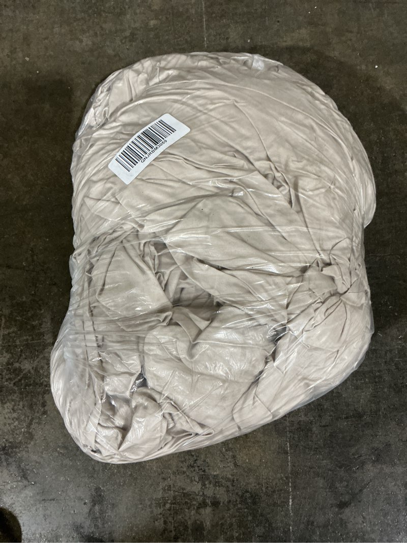Condition photo showing As Is for duvet cover, king/calking, sand