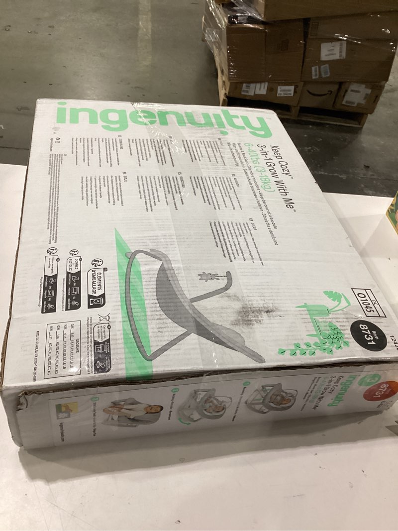 Condition photo showing New/Like New for Ingenuity Keep Cozy 3-in-1 Grow with Me Vibrating Baby Bouncer, Seat & Infant to Toddler Rocker, Vib