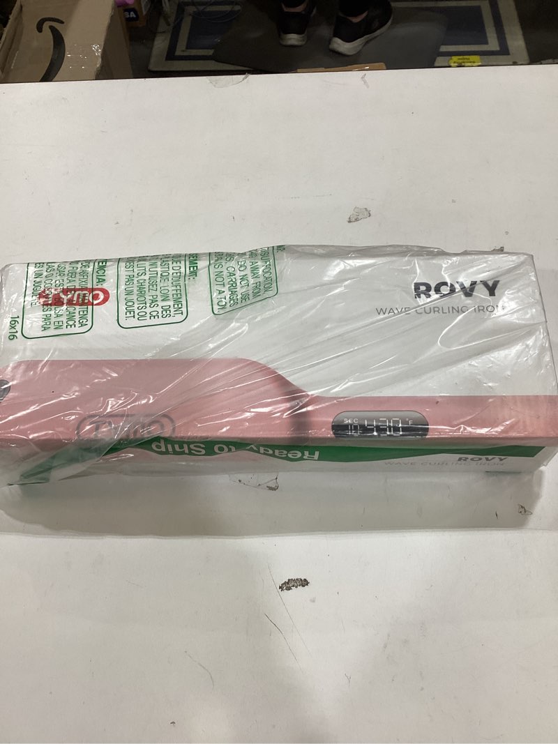 Condition photo showing Good Condition for Curling Iron Hair Crimper Waver - TYMO ROVY Beach Waves Curling Wand, Ionic Deep Waver Hair Curler Tool with Ceramic 3 Barrel for Women, Dual Voltage, Anti-Scald, Easy to Use, Pink, 1.25 Inch