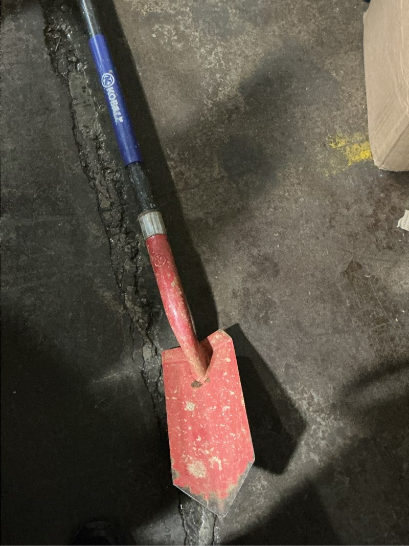 Condition photo showing As Is for kobalt fiberglass handle trenching spade