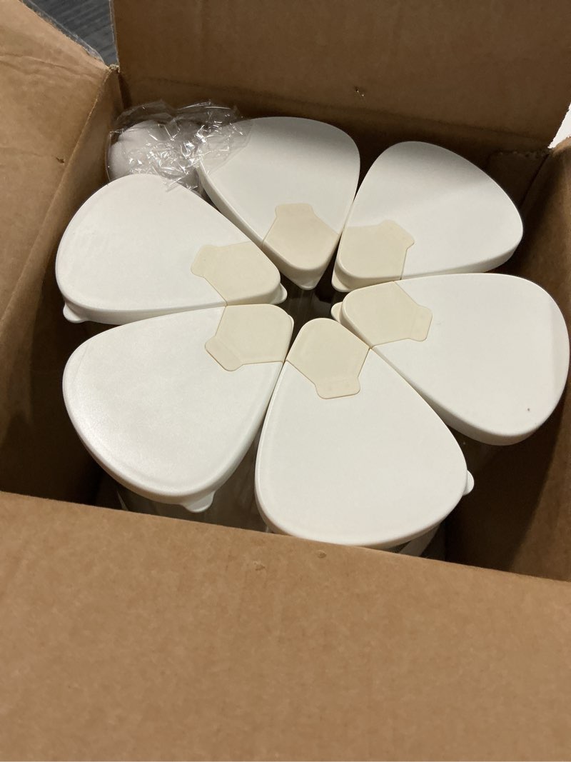 Condition photo showing Good Condition for LivLab Mker 5-10 lbs Rice Dispenser - Rotating Cereal dispenser countertop for Pantry - Small Food Storage Containers with Lids, BPA-Free PET Grain Canister Sets 6 Grids, for Oats, Corn Flakes, flour