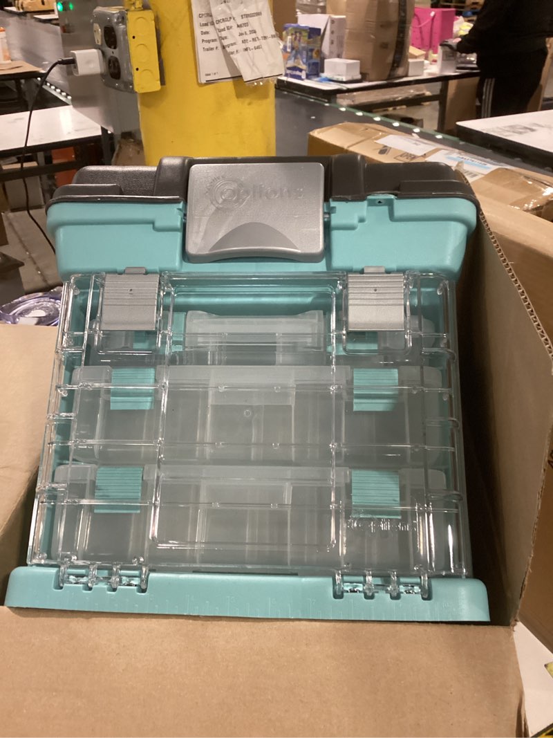 Condition photo showing Good Condition for Creative Options 1363-85 Grab N' Go Rack System with Two No.2-3630 Deep Pro-Latch Organizers and One No.2-3650 Organizer, Magenta/Sparkle Gray,Medium