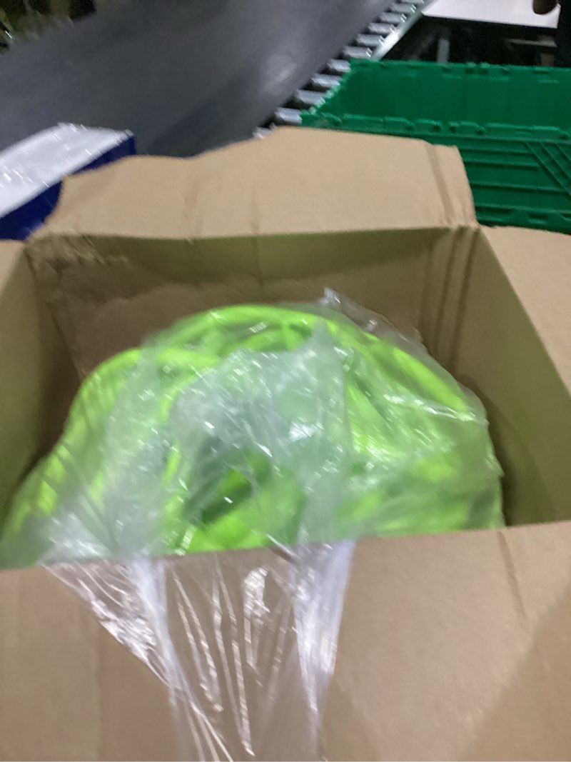 Condition photo showing As Is for flexzilla garden hose with swivelgrip, 5/8 in. x 75 ft., lightweight all-weather water hose, durable and flexible, leak-free connections swivelgrip 75ft chartreuse