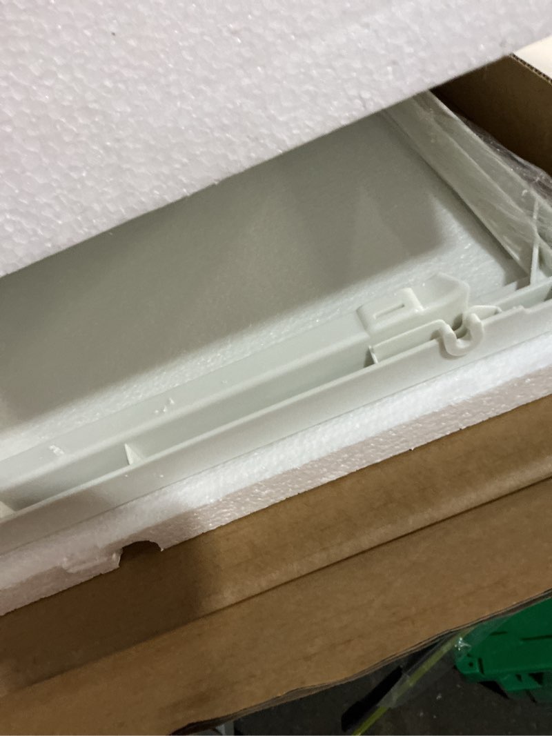 Condition photo showing New/Like New for 241969501 refrigerator shelf frame with glass compatible with frigidaire refrigerator, refrigerator drawer cover for refrigerator replacement shelf with 240443384 glass