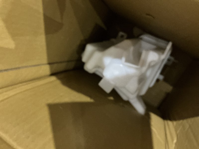 Condition photo showing As Is for a-premium windshield washer reservoir compatible with select toyota models - rav4 2013-2018, with (washer pump/cap/filler neck/fluid level sensor/hose) - replace# 14178232, 853150r030