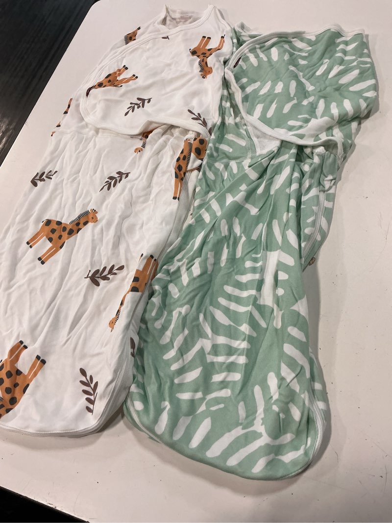 Condition photo showing Good Condition for momcozy swaddles for newborns, quiet fastener swaddle for infant 0-3 months | new-parent-friendly sleep sack, reduce startle reflex, newborn boys girls registry essentials, 2-pack, bravery