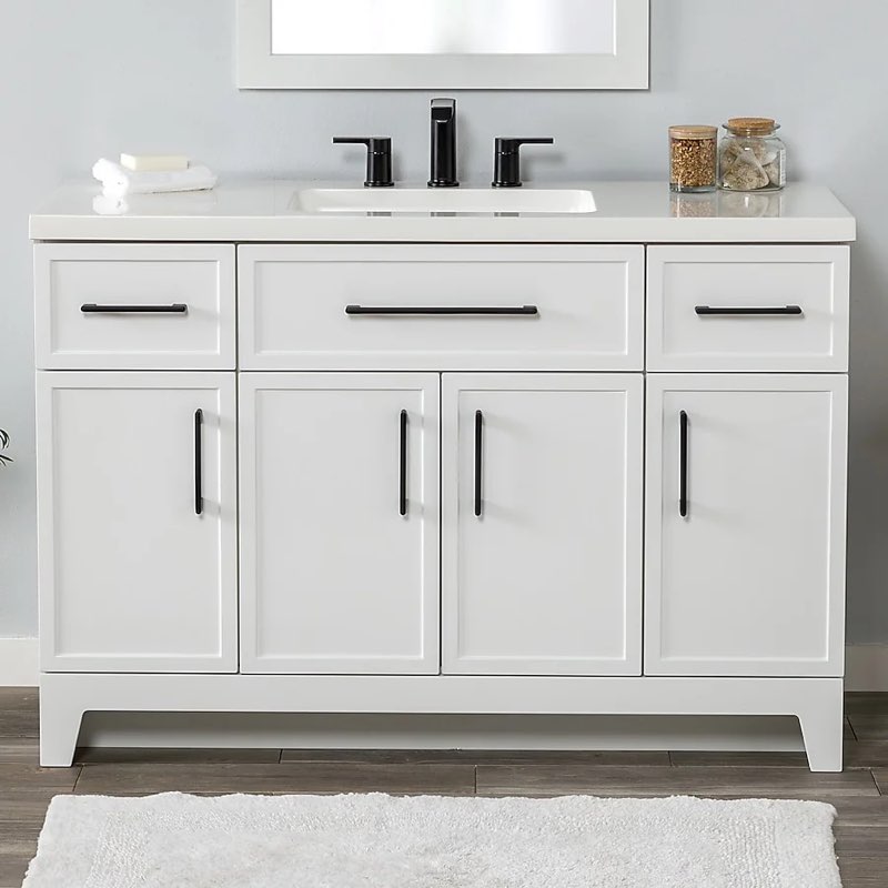 style selections potter single sink bathroom vanity