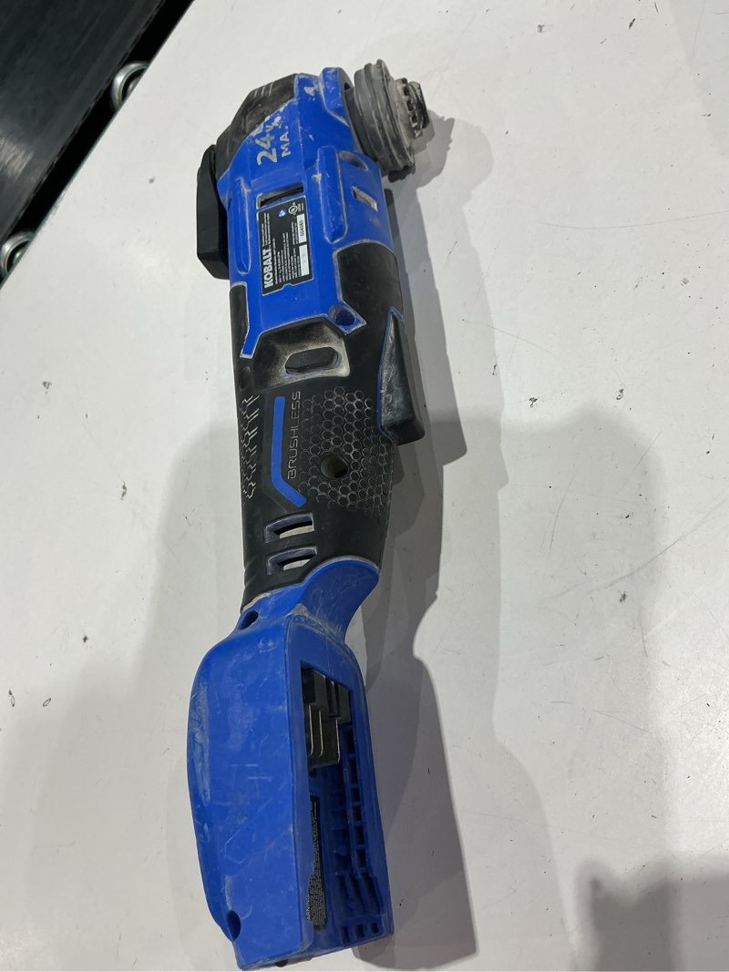 Condition photo showing As Is for kobalt 24-volt cordless brushless variable speed only tool