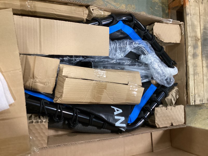 Condition photo showing Good Condition for ANCHEER 50" Rebounder Trampoline for Adults- 2025 Foldable Mini Trampoline with Bar- Exercise Trampoline for Adults, Max Load 560lbs, for Indoor/Garden Workout Black/Blue