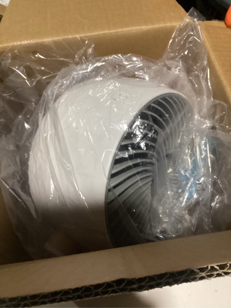 Condition photo showing Good Condition for dreo fan for bedroom, desk air circulator fans with remote, 11 inch table fan for whole room, 60ft powerful airflow, 120° vertical manual and 90° oscillating, 4 speeds, 8h timer, 28db quiet, home pury white