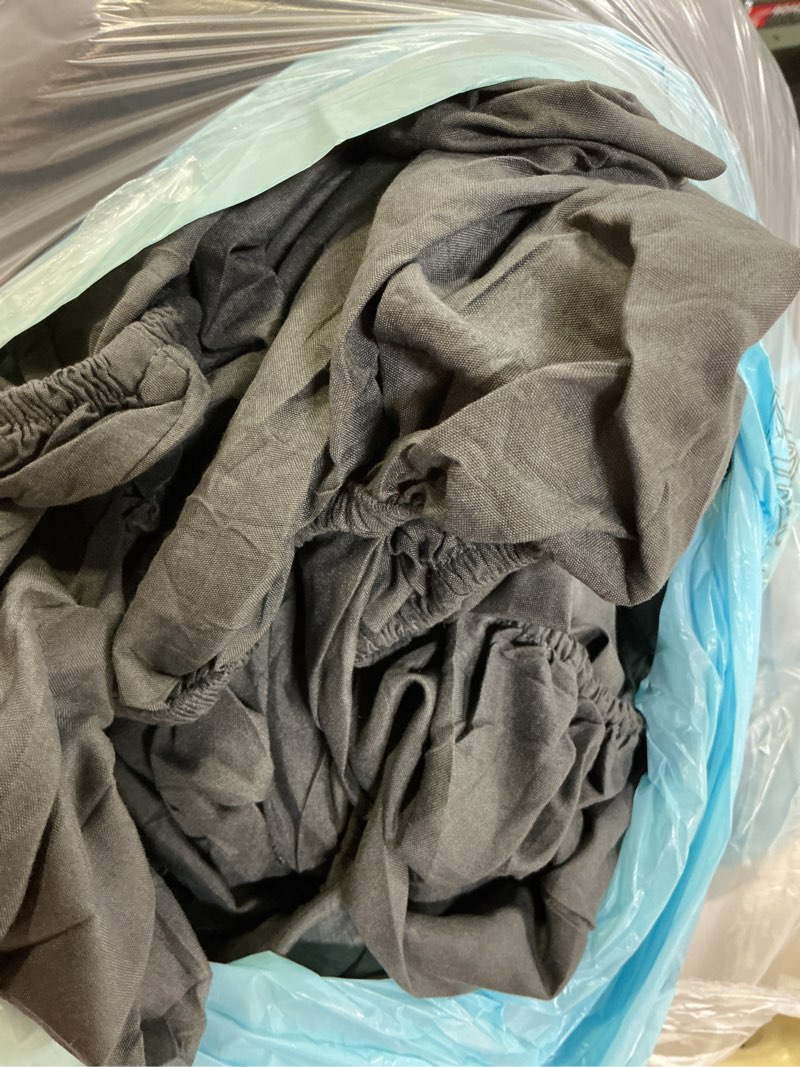 Condition photo showing Good Condition for cozylux queen comforter set dark grey - bed in a bag queen size 7 pieces, luxury soft bed set for all seasons, bedding set with comforter, sheets, pillowcases & shams, dark gray, queen dark grey queen
