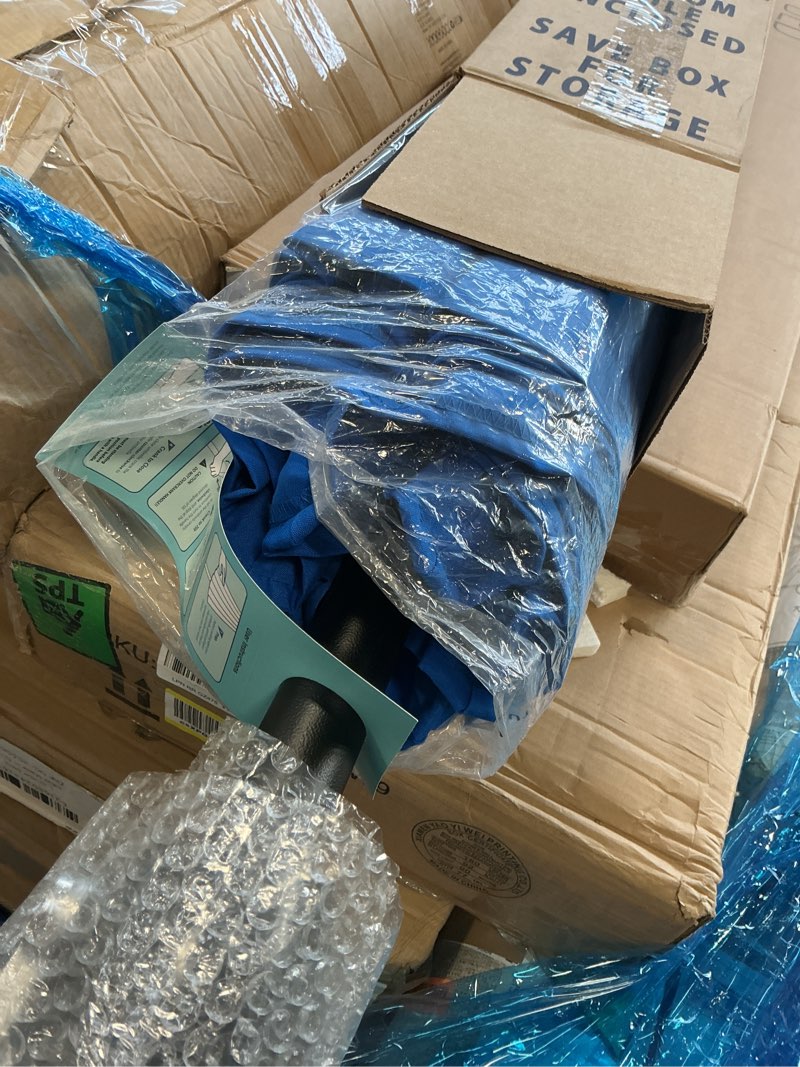 Condition photo showing New/Like New for California Umbrella 7.5' Rd Aluminum Patio Umbrella Pacific Blue