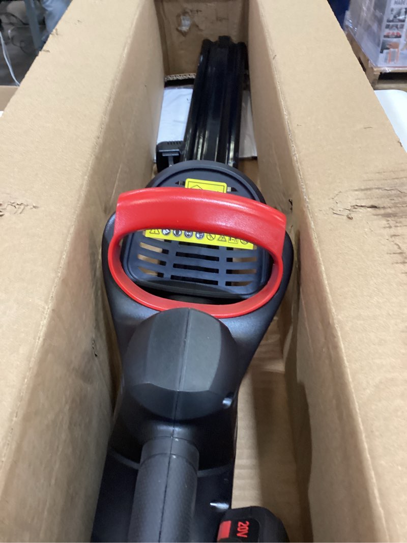 Condition photo showing Good Condition for mzk 22'' cordless hedge trimmer, 20v bush trimmer, handheld hedge cutter, grass shrub trimmer, lightweight & compact trimmer(battery & charger included) 22”