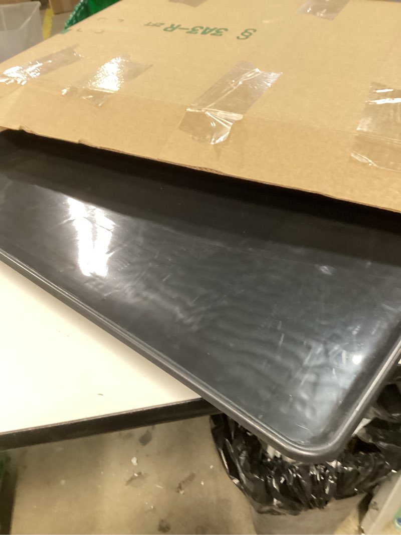 Condition photo showing Good Condition for 22'' x 21'' Mini Fridge Drip Pan, Large Drip Tray, Portable AC Drip Pan, Under Washer Pan, Dishwasher Pan, Oil Drain Pans for Changing Oil(2 PCS)
