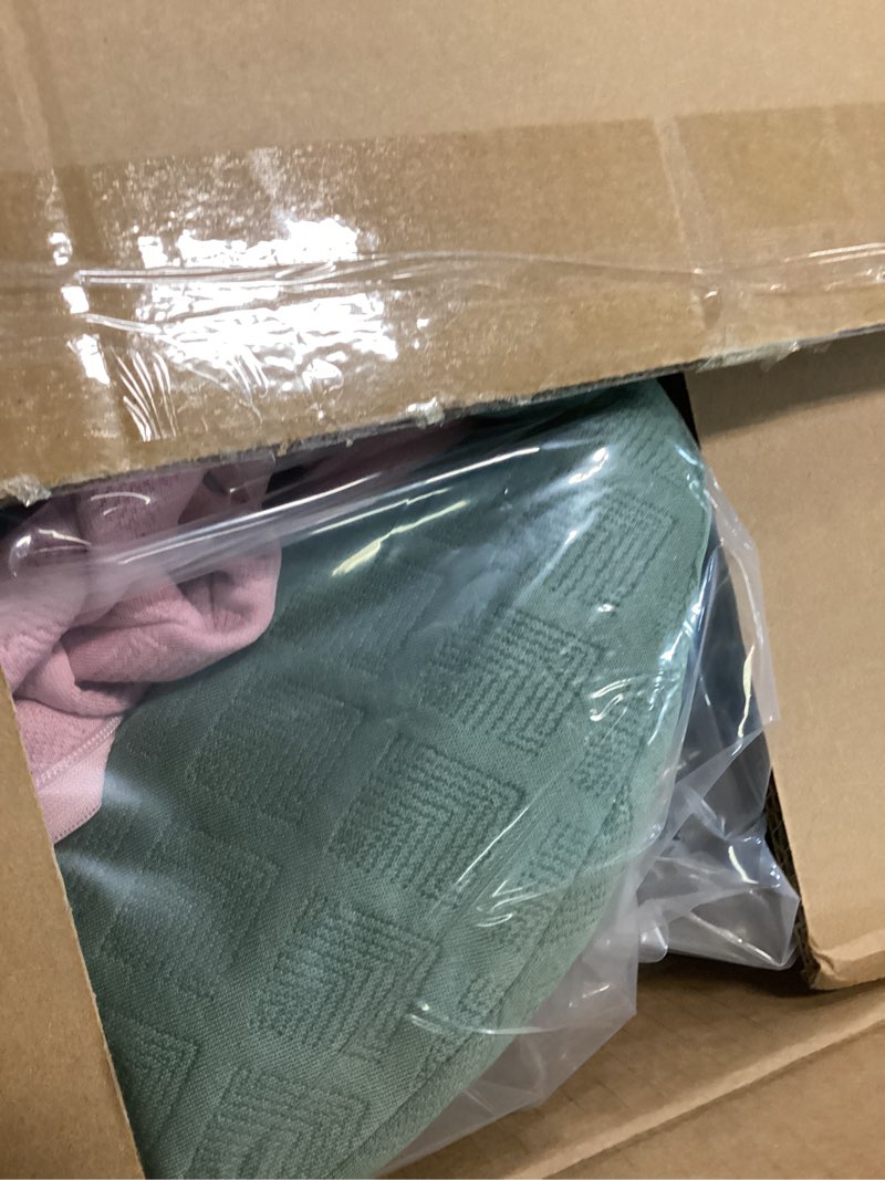 Condition photo showing New/Like New for massage headrest for bed, home mattress top massage kit, adjustable massage table head holder for professional and home use with 2 pack of removable & washable pillowcases (green & light pink)