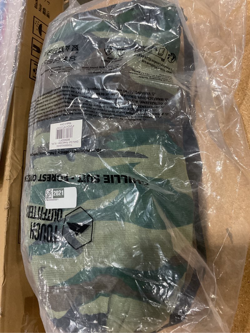 Condition photo showing New/Like New for tough outfitters ghillie suit men - leafy camo outfit - leafy suit for turkey hunting - camo clothes - effective leaf camouflage for hunting - bush costume - adult camouflage set forest green xl / xxl