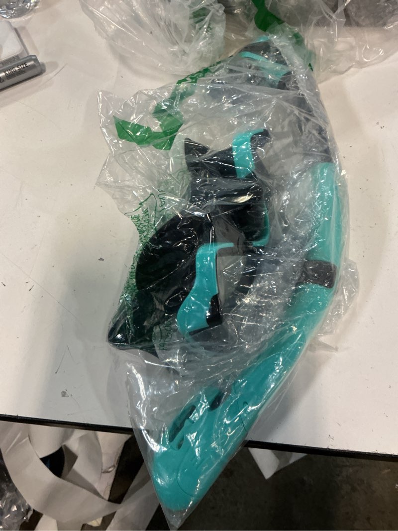 Condition photo showing As Is for greatever snorkel set pano 3 window snorkel mask adult, panoramic wide view, anti-fog scuba diving mask, anti-leak snorkel goggles dry top snorkel, professional snorkeling gear for adults black green