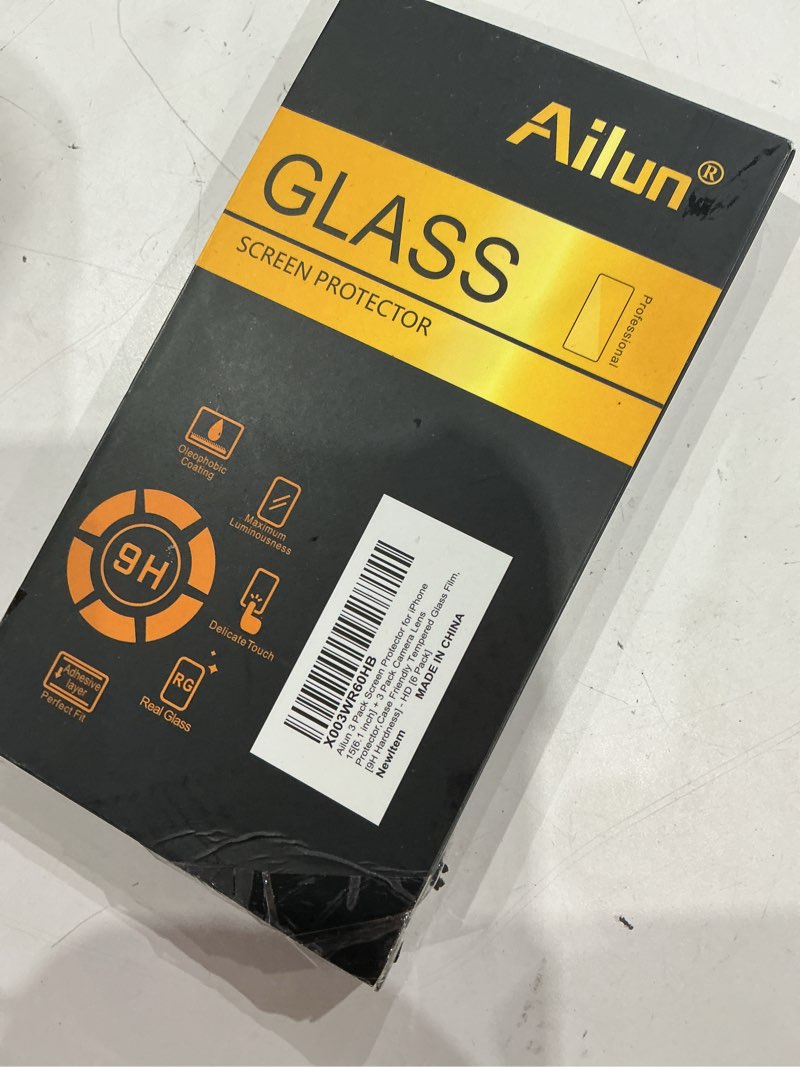 Condition photo showing Good Condition for ailun 3 pack screen protector for iphone 15 [6.1 inch] + 3 pack camera lens protector with installation frame,case friendly tempered glass film,[9h hardness] - hd
