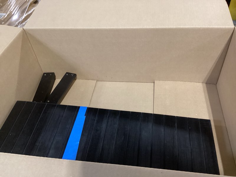 Condition photo showing As Is for songmics shoe rack bench, 4 tier bamboo shoe storage organizer, entryway bench, for living room, bathroom, bedroom, 11.3 x 27.6 x 20.5 inches, ink black ulbs370bh01 ink black 11.3"d x 27.6"w x 20.5"h without cushion