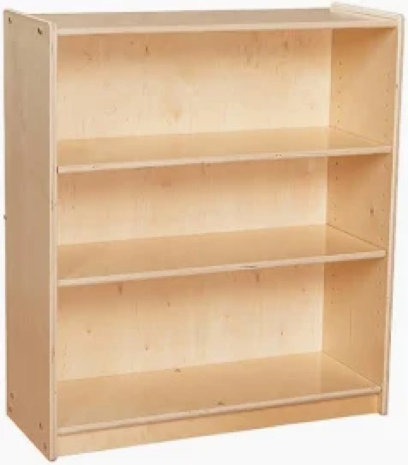 baveke kids bookshelf, 3 tier shelves behind the door book shelf storage, children's solid wood book