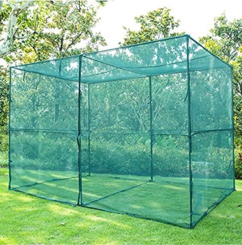 crop cage plant protection tent 6.5 x 10 x 6.5 feet, easy to install protection garden cages, crop cages with storage bag suitable for garden patio lawn