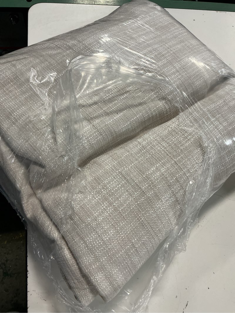 Condition photo showing Good Condition for cotton slub room darkening curtain - single panel