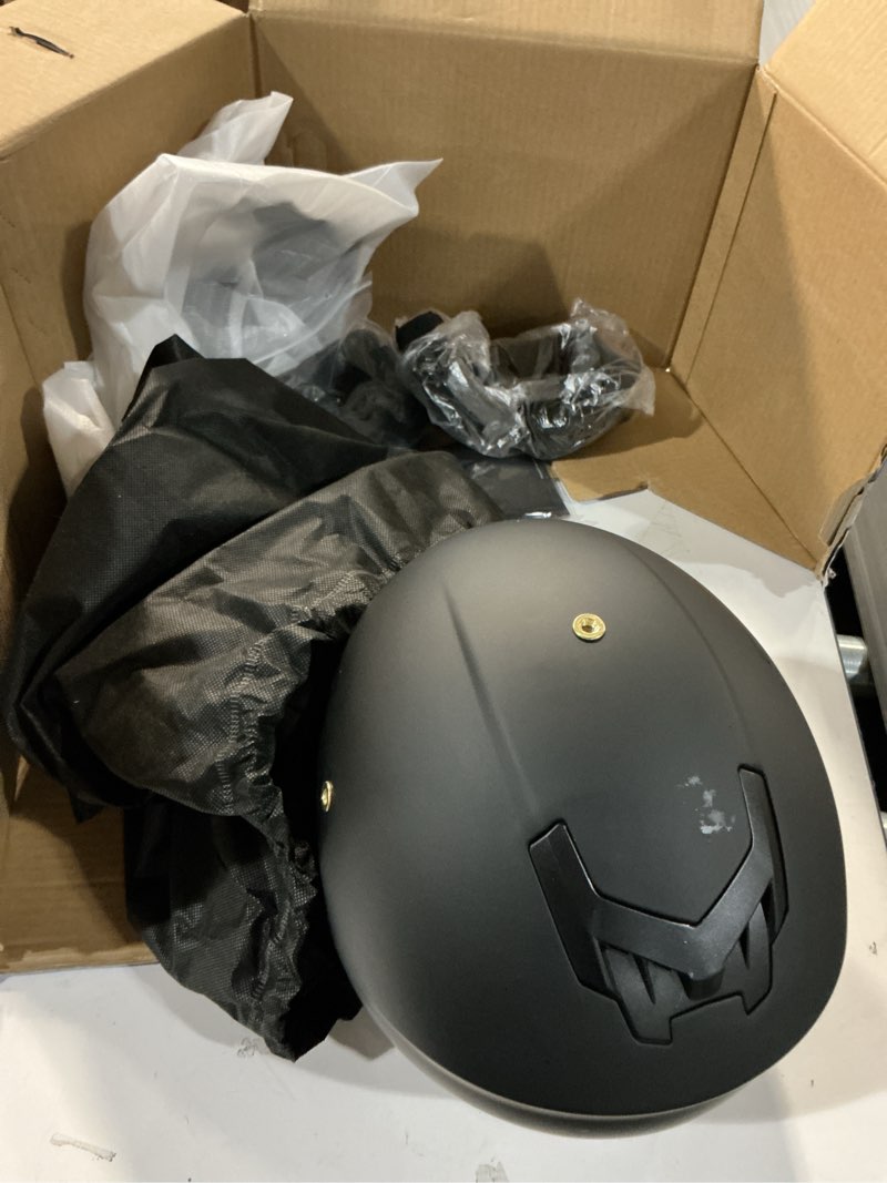 Condition photo showing Good Condition for (Large )ROOZO Youth Dirt Bike Helmet DOT Certified - Full Face Motorcycle Helmet for Off-Road, ATV, Street Riding, Includes Adjustable Goggles & Protective Gloves BLACK Large