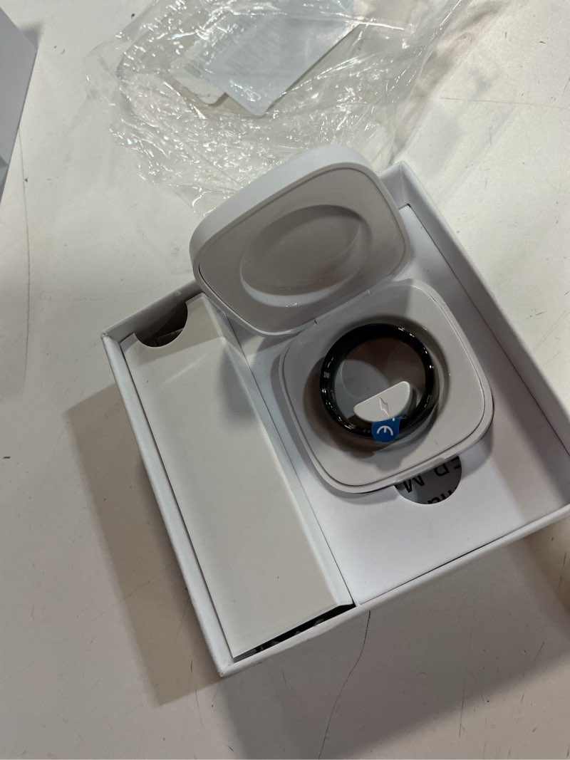 Condition photo showing Good Condition for health tracker ring, smart health ring for women men with heart rate, blood oxygen, sleep monitor, steps,calories, no subscription fee, ip68 waterproof smart ring for iphone & android (silver, 8#) silver 8#