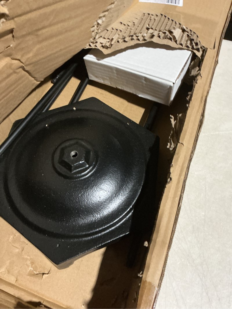 Condition photo showing As Is for Lichamp Fireplace Tools Set, 5-Pieces Indoor Outdoor Sturdy Fire Place Poker Sets with Modern Handle, FTS15BK