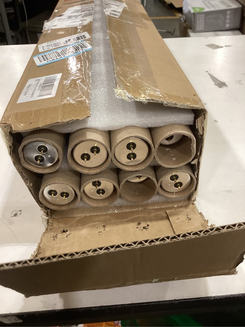 Condition photo showing Good Condition for amgolibi 8-pack 48 inch f40t12/dl 40w 6500k daylight fluorescent light bulbs, 4ft t12 linear tube lights, 2650 lumens, g13 bi-pin base, daylight, for workshop, garage, office 40.0