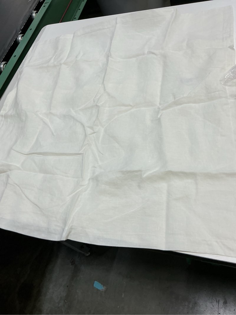 Condition photo showing Good Condition for quince linen pillowcases 26”x26” ivory 