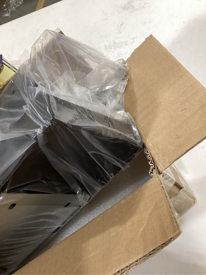 Condition photo showing Good Condition for LED Bathroom Vanity Light: 24in Matte Black Acrylic Modern Lighting Fixtures - 3-Light Contemporary Smoke Design Wall Lights Fixture Over Mirror 3000K Black 3 Light