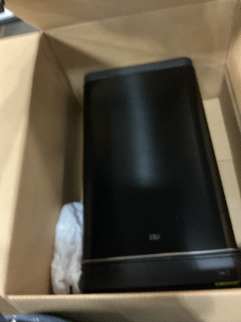 Condition photo showing Good Condition for EKO Mirage-T 50 Liter / 13.2 Gallon Touchless Rectangular Motion Sensor Trash Can, Brushed Stainless Steel Finish (Matte Black) Mirage 50L - Matte Black