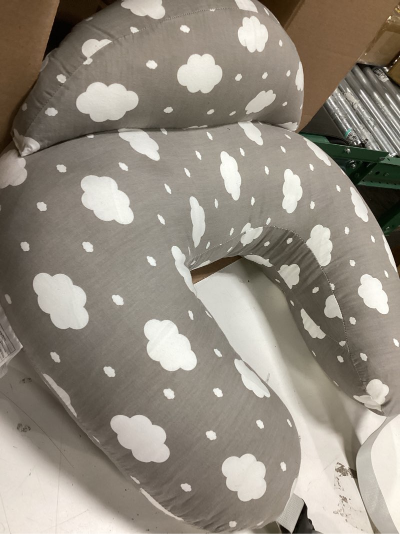 Condition photo showing Good Condition for Momcozy Original Nursing Pillow for Breastfeeding-Pioneering Safety Fence- Wider Feeding Pillows for More Support for Mom & Baby- Easier Nursing & Hand Free- Fit for All, Removable Cotton Cover Grey