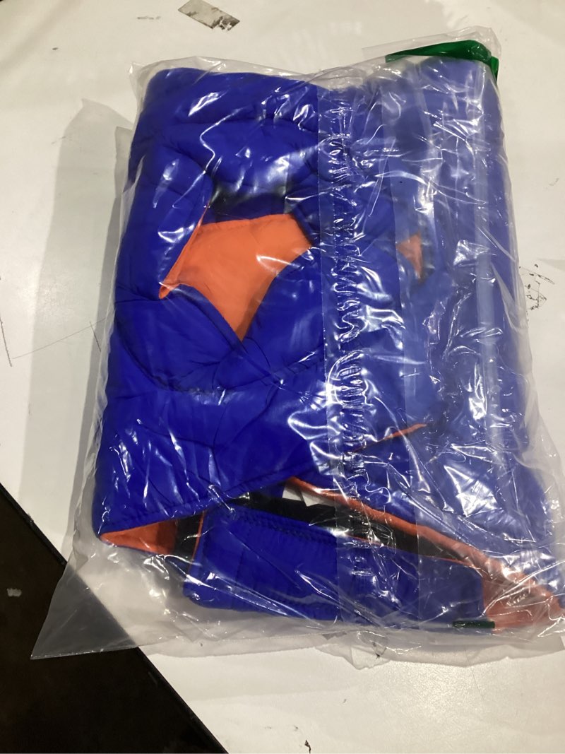 Condition photo showing Good Condition for Lelepet Reversible Dog Coat Waterproof Dog Jacket Windproof Puffer Vest for Winter Warm Lightweight Coats for Large Dogs Adjustbale Hook & Loop Pet Apparel with Leash Hole, Pitbull, Orange, XL XL Orange