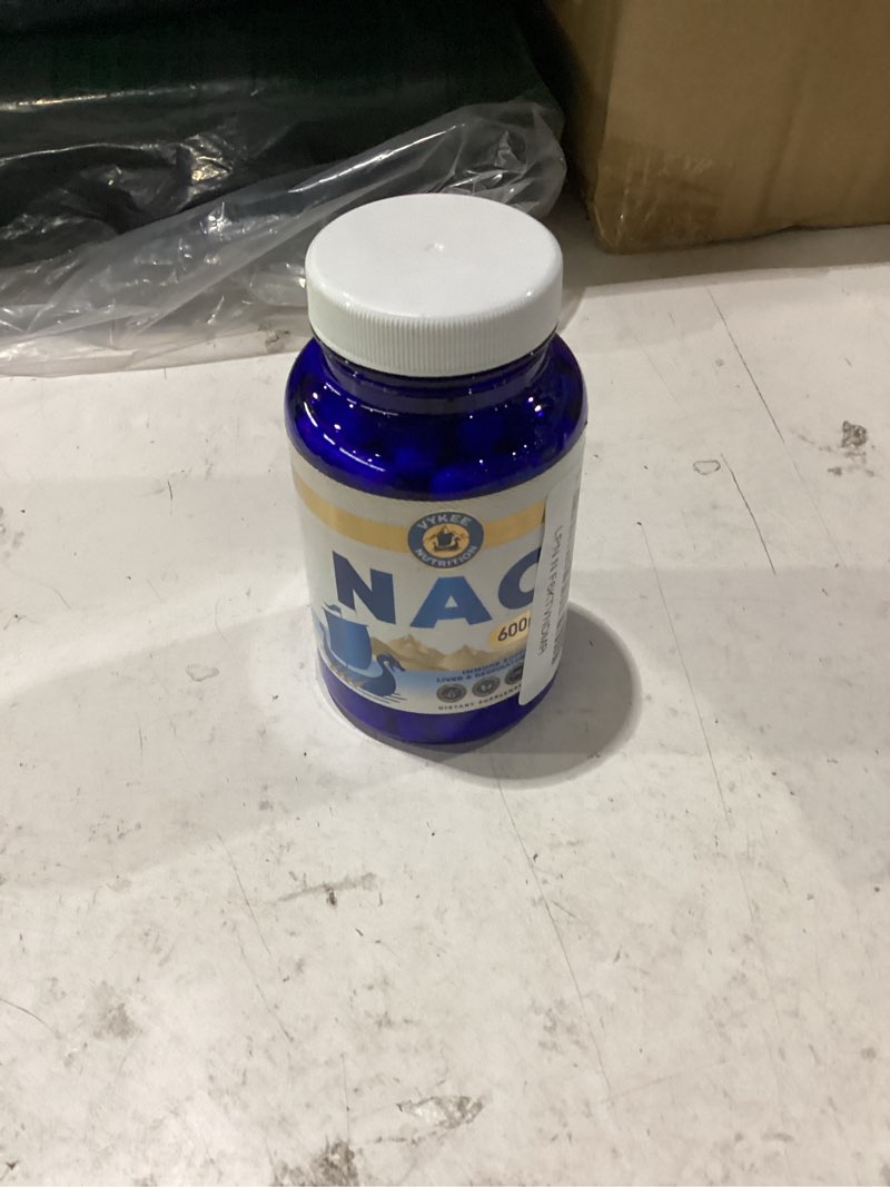 Condition photo showing New/Like New for expires 4/2027 vykee nutrition nac capsules 600 mg n acetyl l cysteine | daily nac supplement for liver health support and immune balance - vegan non-gmo - 120 capsules