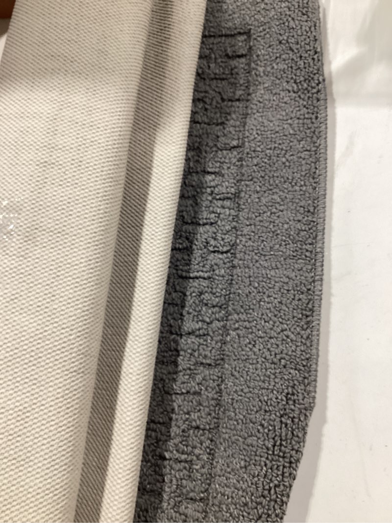 Condition photo showing Good Condition for style selections 2 x 6 (ft) charcoal gray indoor solid machine washable runner rug