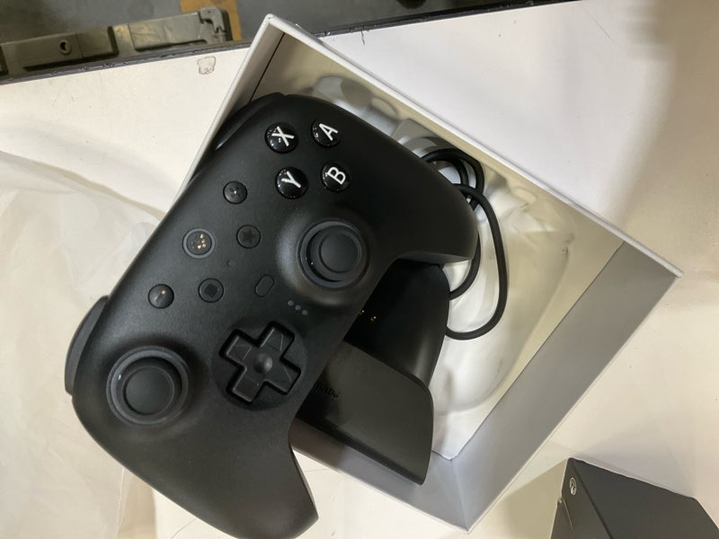 Condition photo showing Good Condition for 8bitdo ultimate 2 bluetooth controller for switch/switch 2 & windows pc, switch pro controller with tmr joysticks, switchable hall effect/tactile triggers, vibration and motion control - black ultimate 2 bluetooth black