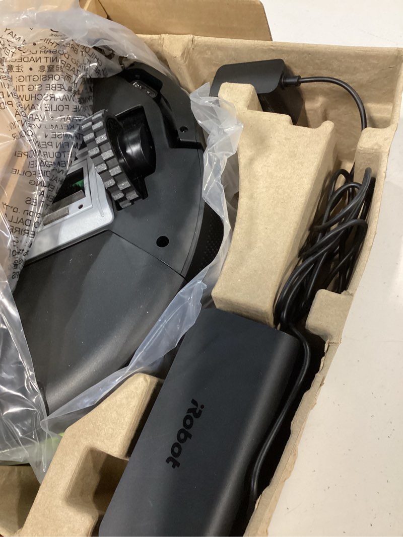 Condition photo showing As Is for iRobot Roomba 104 Vac Robot Vacuum - Intense Power-Lifting Suction, Smart & Fast Home Mapping, Ideal for Pet Hair, LiDAR Navigation, Multi-Surface Cleaning, Cleans in Neat Rows, Self-Charging