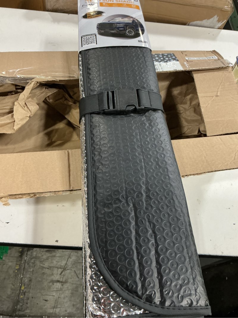 Condition photo showing New/Like New for econour accordion car windshield sun shade | reflective car window shades for uv & sun protection | foldable windshield cover keeps interior cool | 26 x 56 inches small
