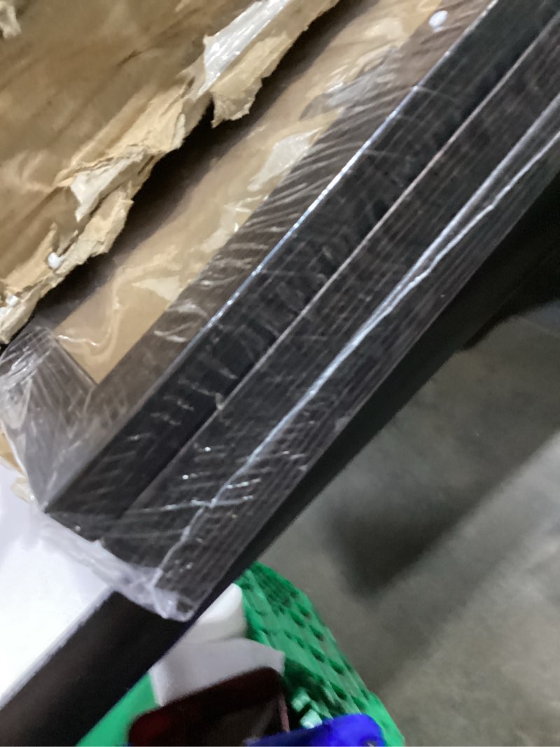 Condition photo showing New/Like New for 16x24 Frame Set of 3, Black Wood Grain 16x24 Poster Frame for Gallery Wall Mounting (3 Pack,Black) 16x24 - 3 pack Distressed Black