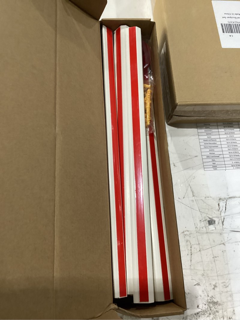 Condition photo showing New/Like New for corner cable hider, 125.6in cable concealer, paintable cord cover for wall, corner cable management kit, wire raceway for floor baseboard and ceiling, 8xl15.7in, white 125.6in white