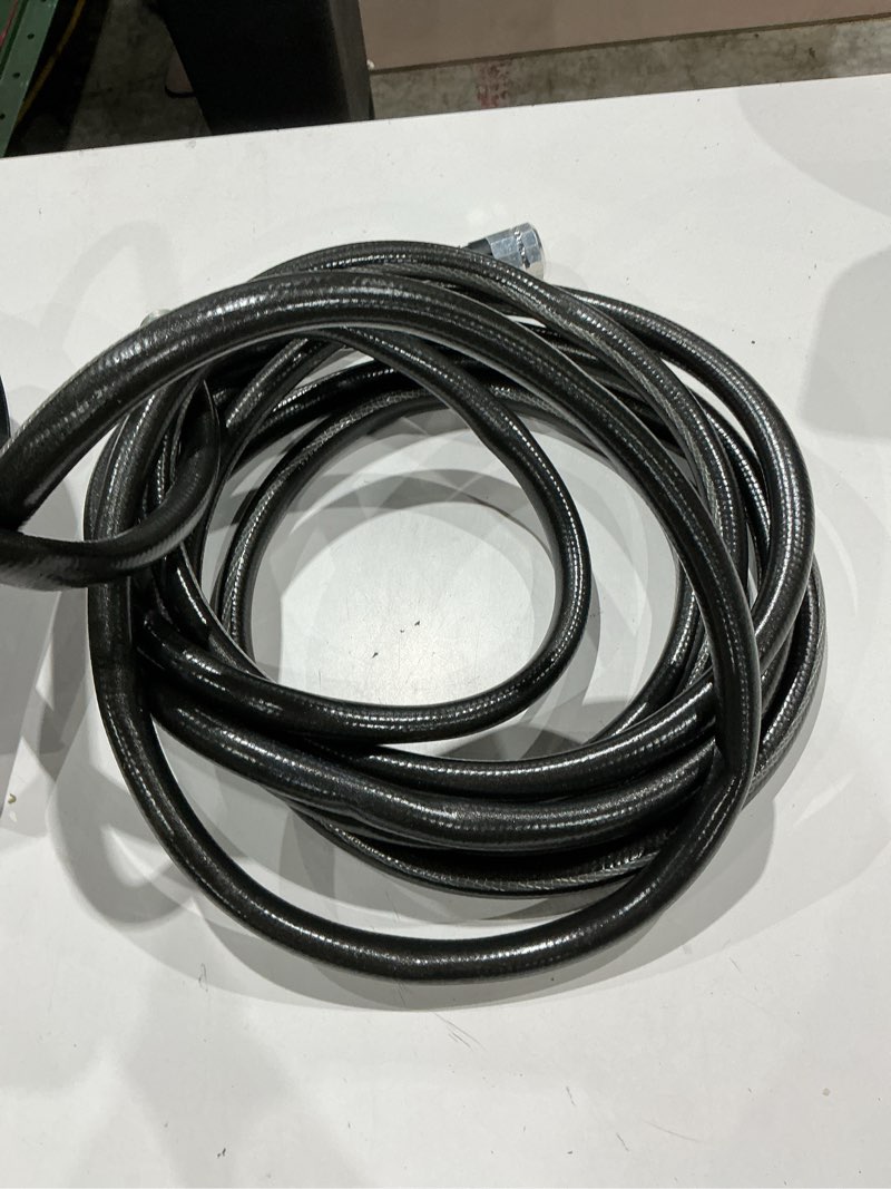 Condition photo showing As Is for neverkink teknor apex 5/8-in x 25-ft heavy -duty kink free vinyl gray coiled hose