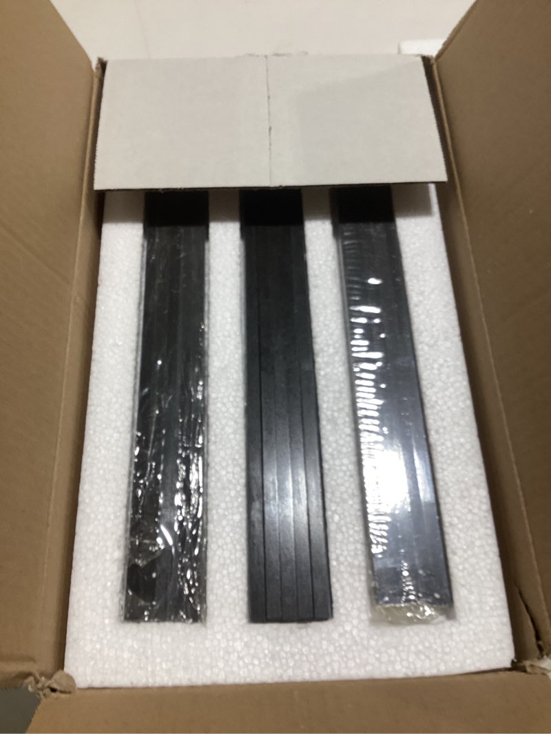 Condition photo showing Good Condition for 15 pcs marble tile edge trim,12 inch marble pencil liner both side polished for bathroom, backsplash, kitchen, tile shower (15 - black)
