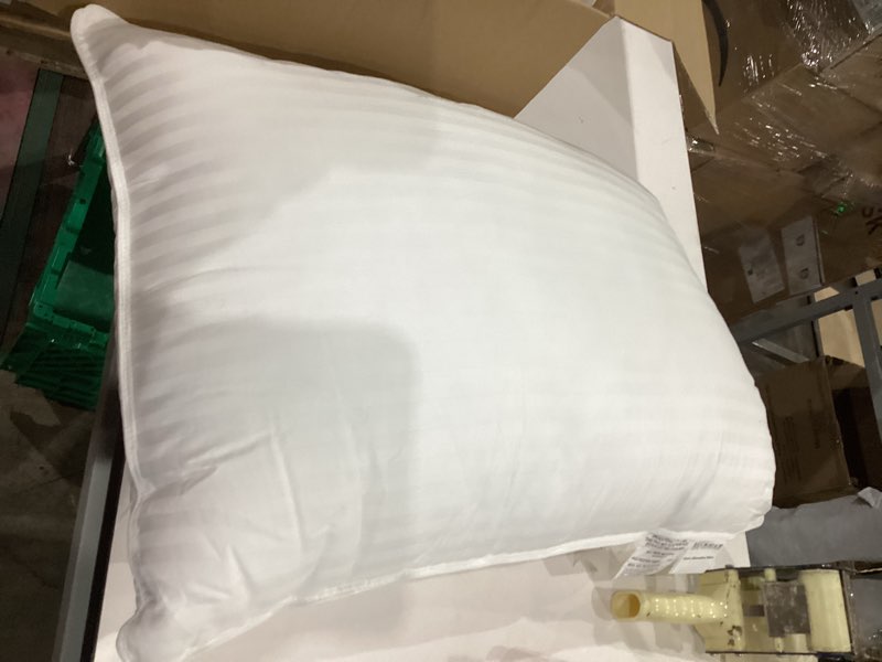 Condition photo showing Good Condition for beckham hotel collection bed pillows with cooling pillowcases for hot sleepers, king size sets of 2, soft down alternative pillow for sleeping, envelope cases, white