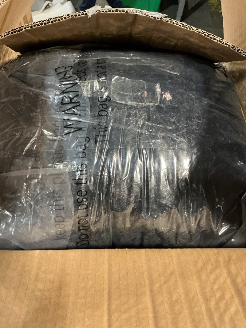Condition photo showing Good Condition for HIGOGOGO Round Stuffed Pouf Ottoman, Long Faux Fur Poufs with Foam Chunk Filling, Fluffy and Furry Pouf Foot Stool Storage Ottoman, 20 X 15 Floor Poufs Foot Rest for Living Room, Black 20INCH Black
