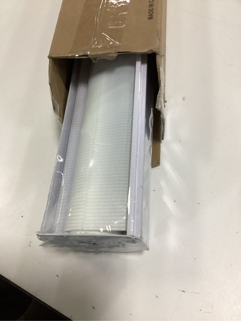 Condition photo showing Good Condition for JIANGPIN TEXTILE Zebra Roller Shades, Dual Layer Roll Up Blind for Living Room, Semi Sheer Shades Window Privacy Light Control for Day and Night, (Maximum Height 72inch, White Color, Width 39 inch)