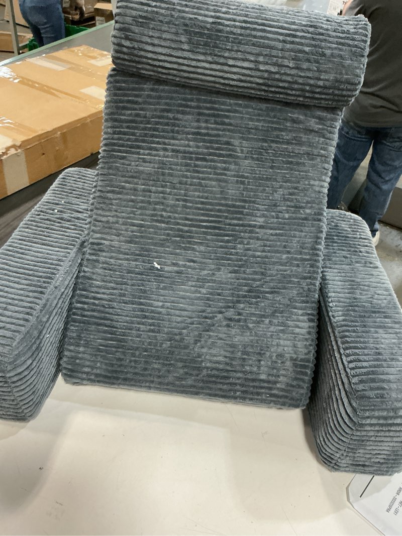 Condition photo showing As Is for Vekkia Adjustable Reading Pillow & Back Pillow with Backrest – Zoned Multi-Density Foam for Targeted Support, XL Side Pockets – Bed Chair for Reading, Gaming, Relaxing & Post-Surgery Recovery