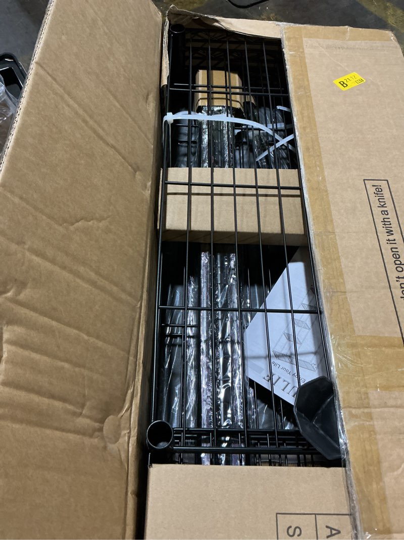 Condition photo showing Good Condition for ulif f3 heavy duty clothes rack?with fabric drawers?freestanding clothing racks for hanging clothes?adjustable closet organizer system?portable garment rack 40" w x 15" d x 72" h?max load 700lbs?black black freestanding