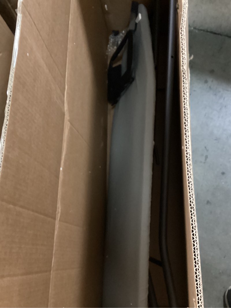 Condition photo showing Good Condition for Yaheetech Foldable Ironing Board, Heavy Duty Iron Board with 9 Adjustable Heights, 4 Layer Cover and Safety Iron Rest, 52X14 Compact and Space Save Iron Board for Home Laundry Room Use, Gray 52"L x 14"W Gray